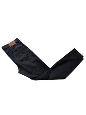 Madewell Skinny Jeans  10" Size 29 Black High Rise Ankle Zip Stretch Denim